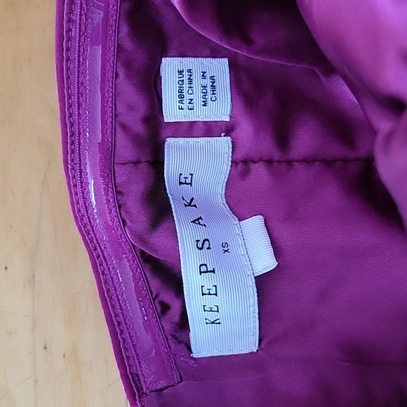 Keepsake Corset Dress Mini Strapless Bodycon Fitted Pink Formal Sexy XS - Picture 5 of 6